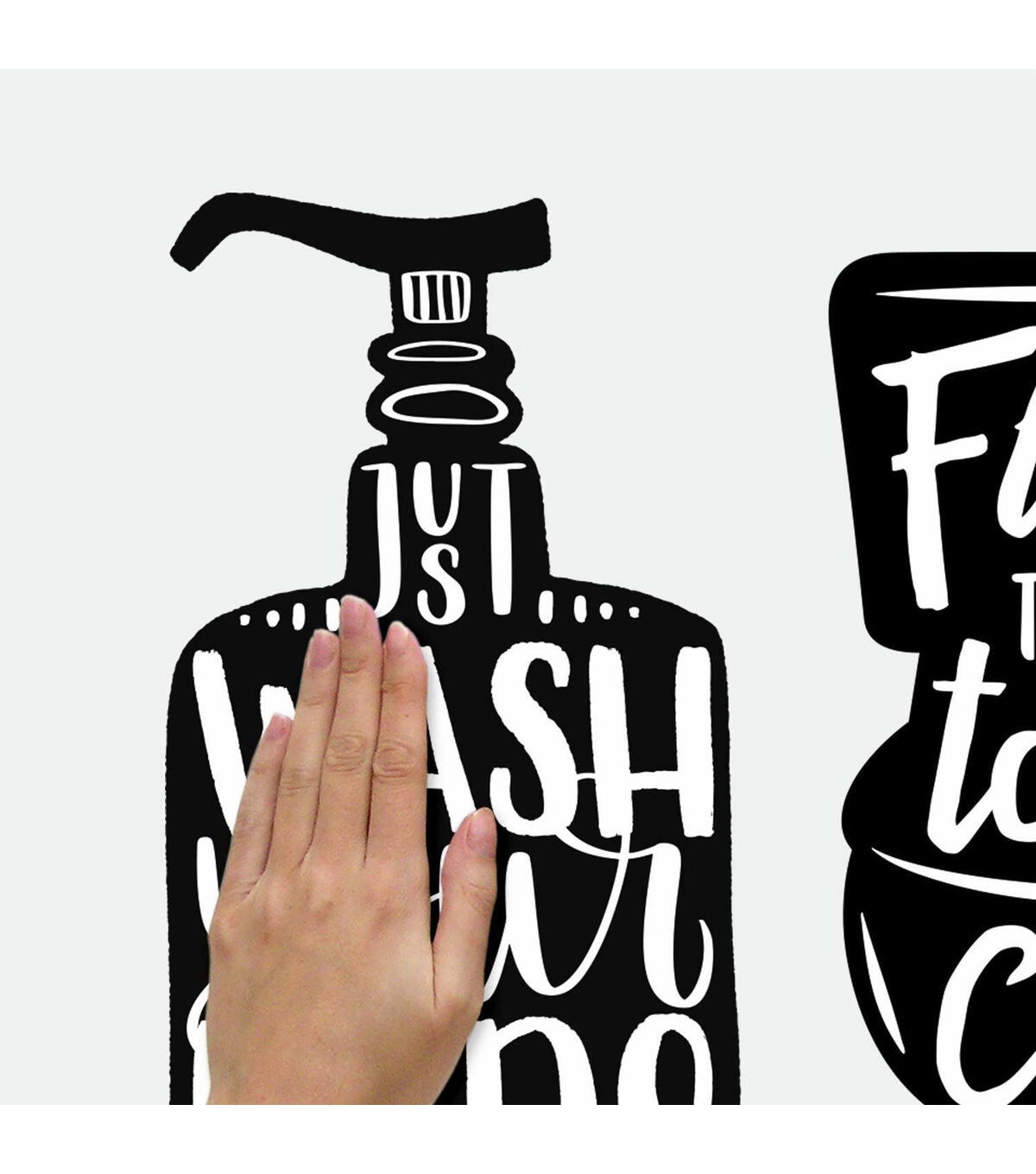 RoomMates Wash Your Hands Soap Quotes Decals