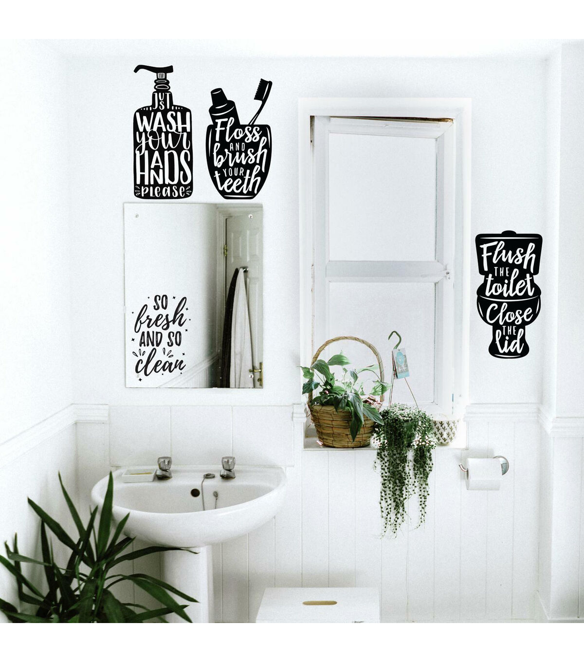 RoomMates Wash Your Hands Soap Quotes Decals