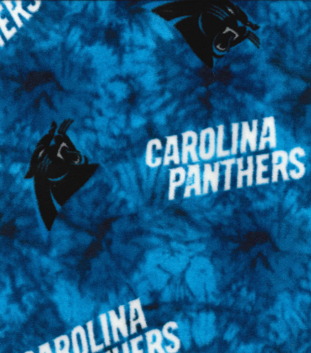 Fabric Traditions Carolina Panthers Fleece Fabric Tie Dye