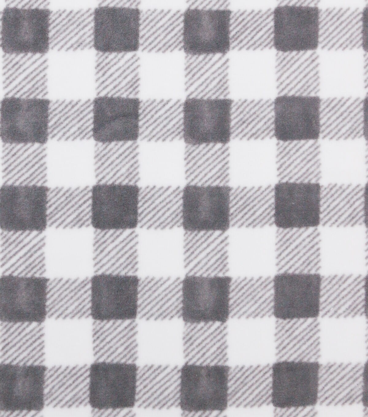 Barely There Gingham Luxe Fleece Fabric