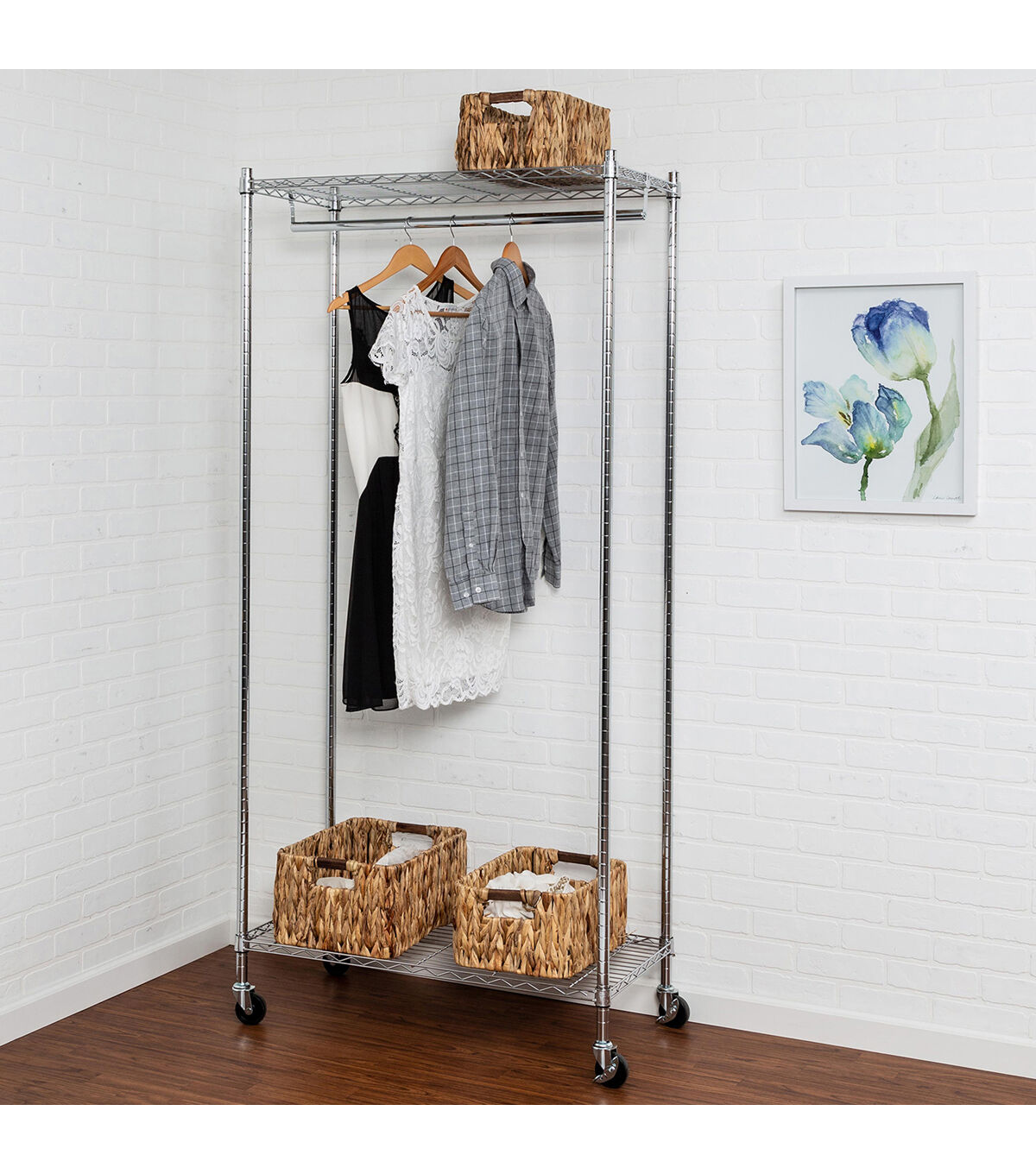 Honey Can Do Heavy Duty Rolling Double Hanging