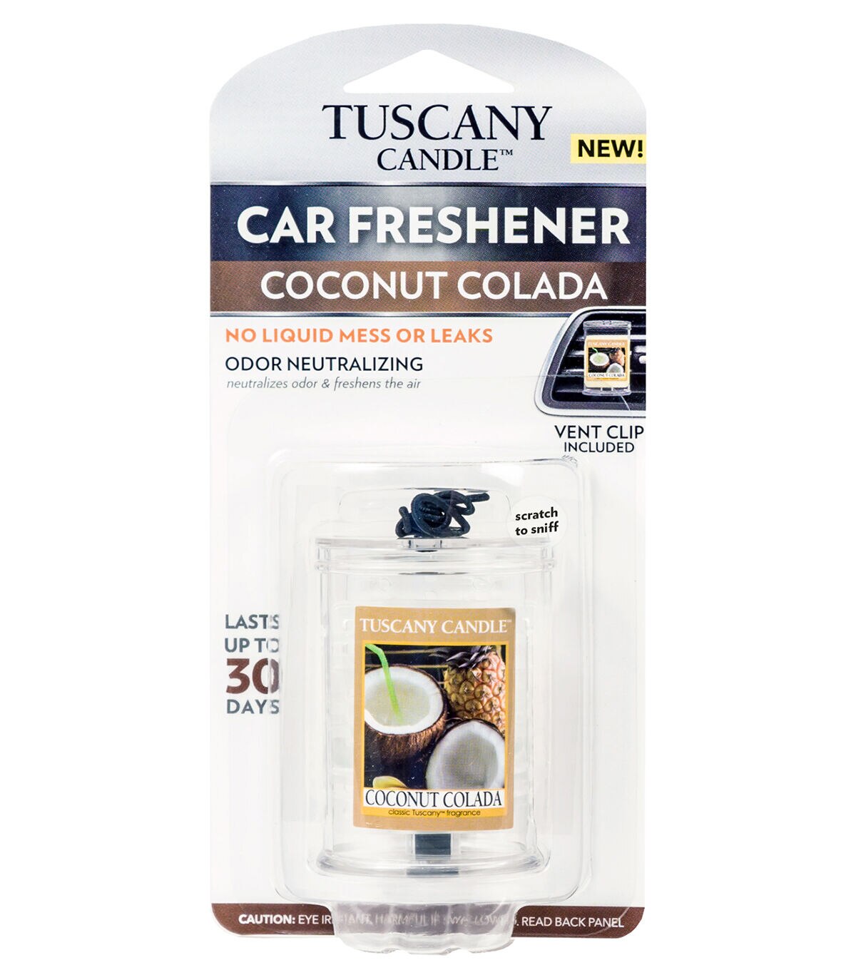 Tuscany Candle Coconut Colada Car Freshener