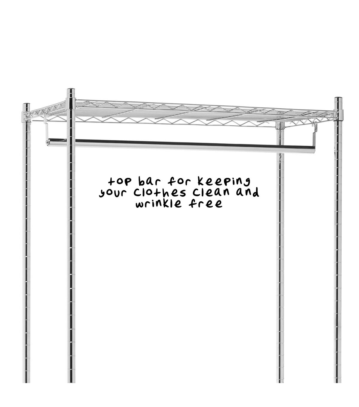 Honey Can Do Heavy Duty Rolling Double Hanging