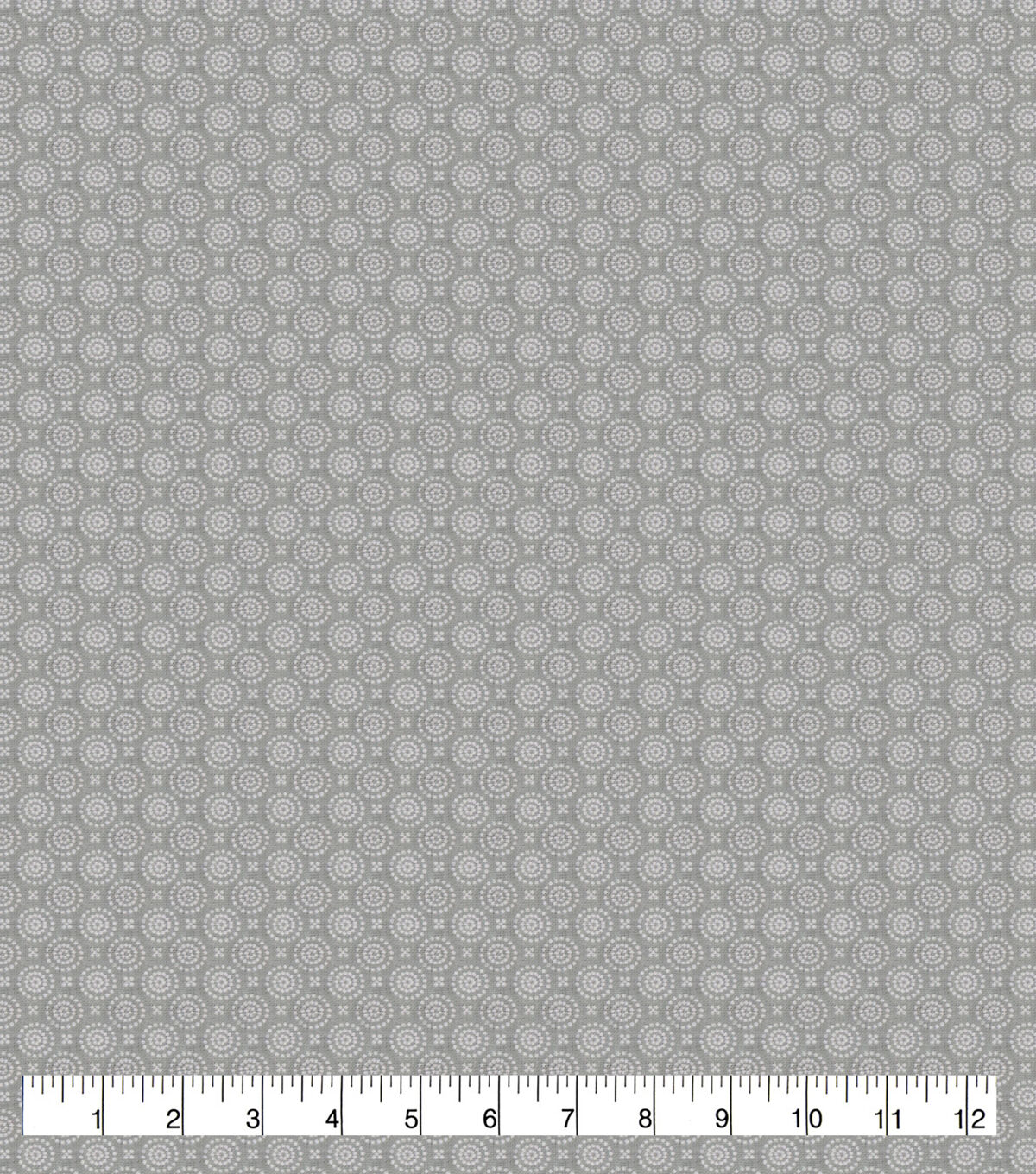 Gray Dotted Circles 108 Wide Flannel Fabric