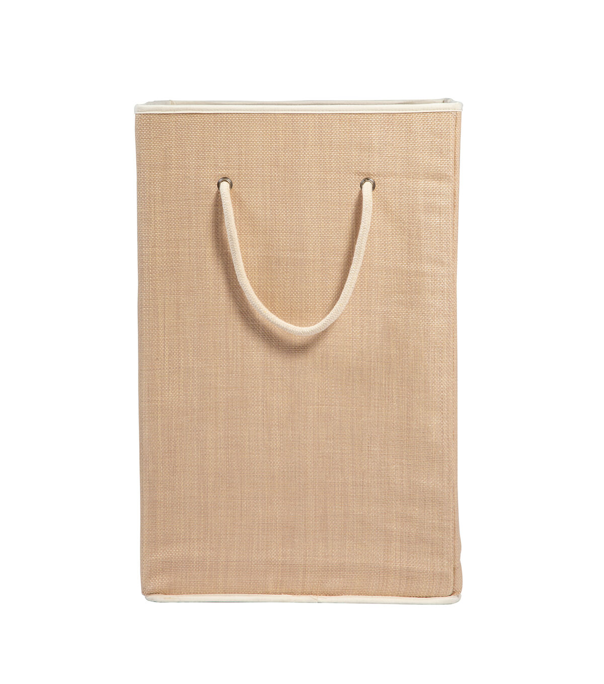 Honey Can Do 14 x 26 Natural Resin Square Laundry Hamper With Handles