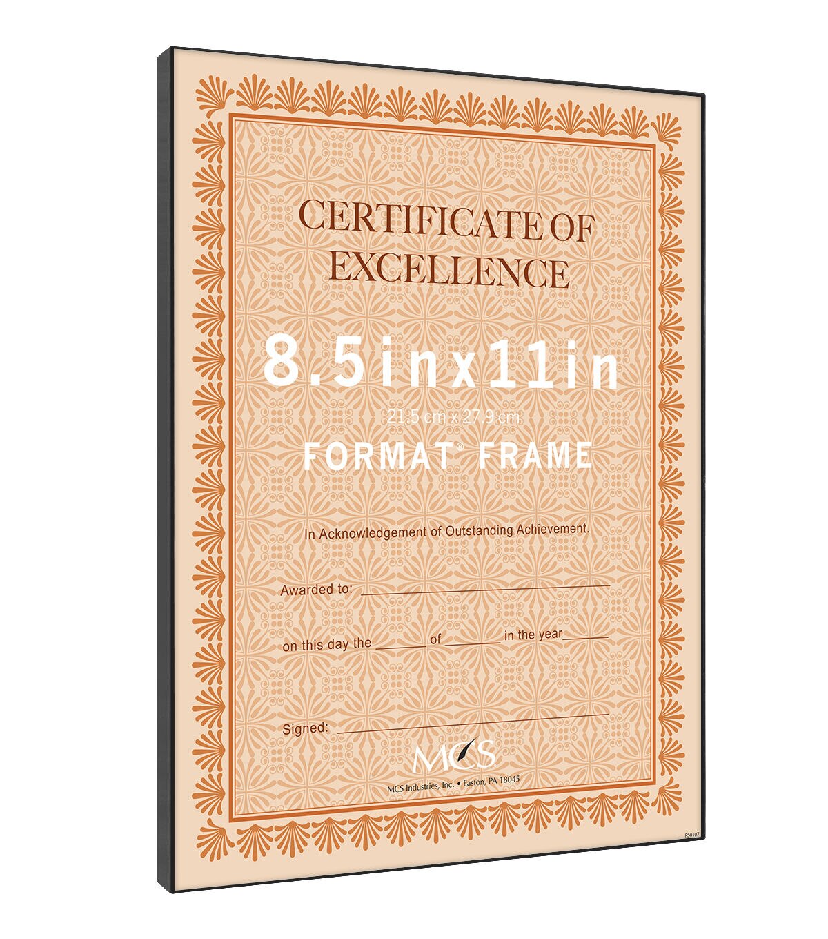 MCS 8.5 x 11 Front Loading Black Wall Frame