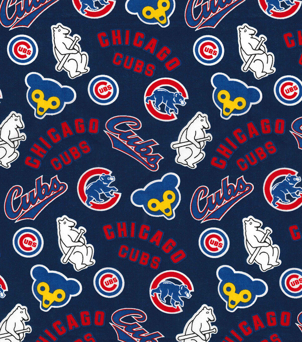 Fabric Traditions Cooperstown Chicago Cubs Cotton Fabric
