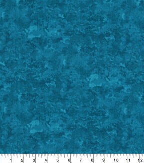 Turquoise Tonal Cotton Fabric by Keepsake Calico