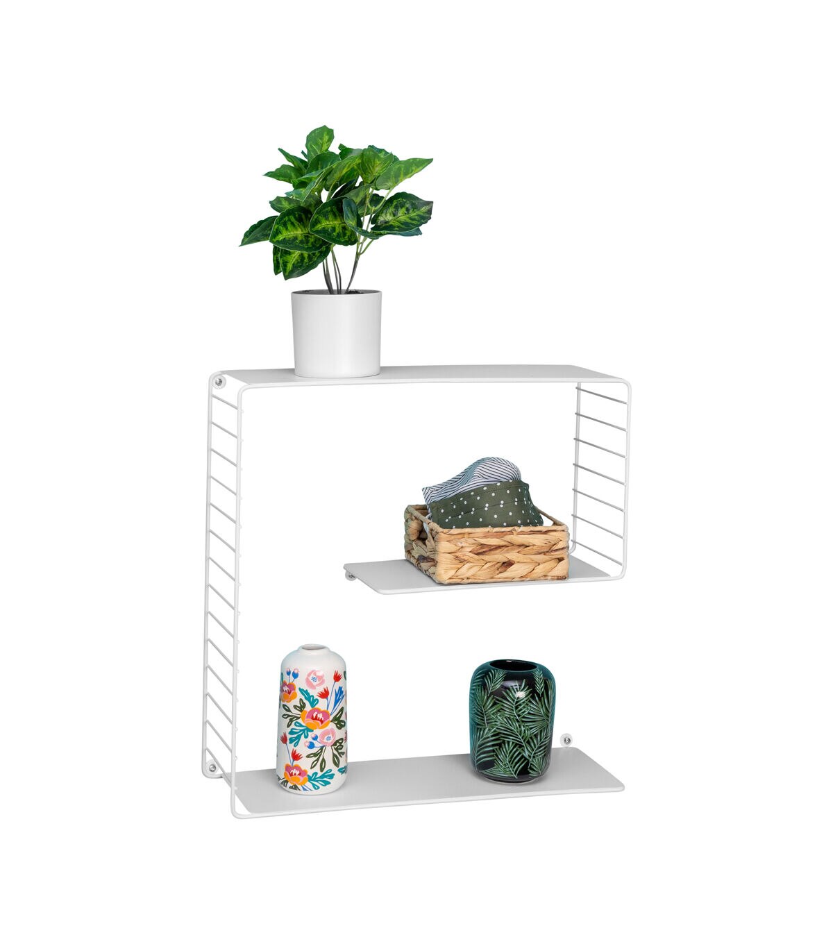 Honey Can Do Metal Floating Decorative Shelf