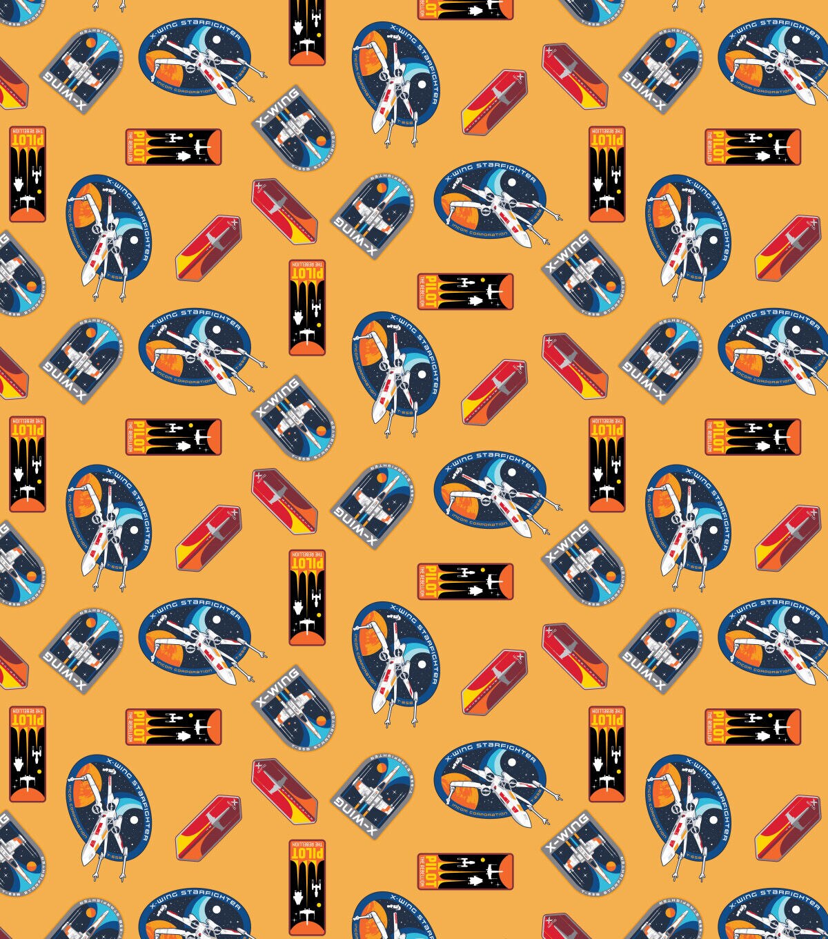 Star Wars Rebellion Badge Toss Cotton Fabric