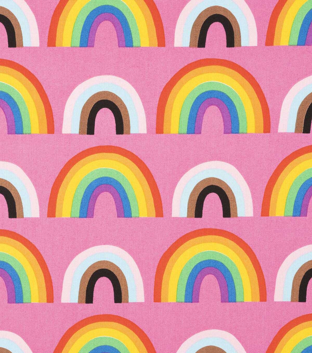 Alexander Henry Double Rainbow Pride Cotton Fabric