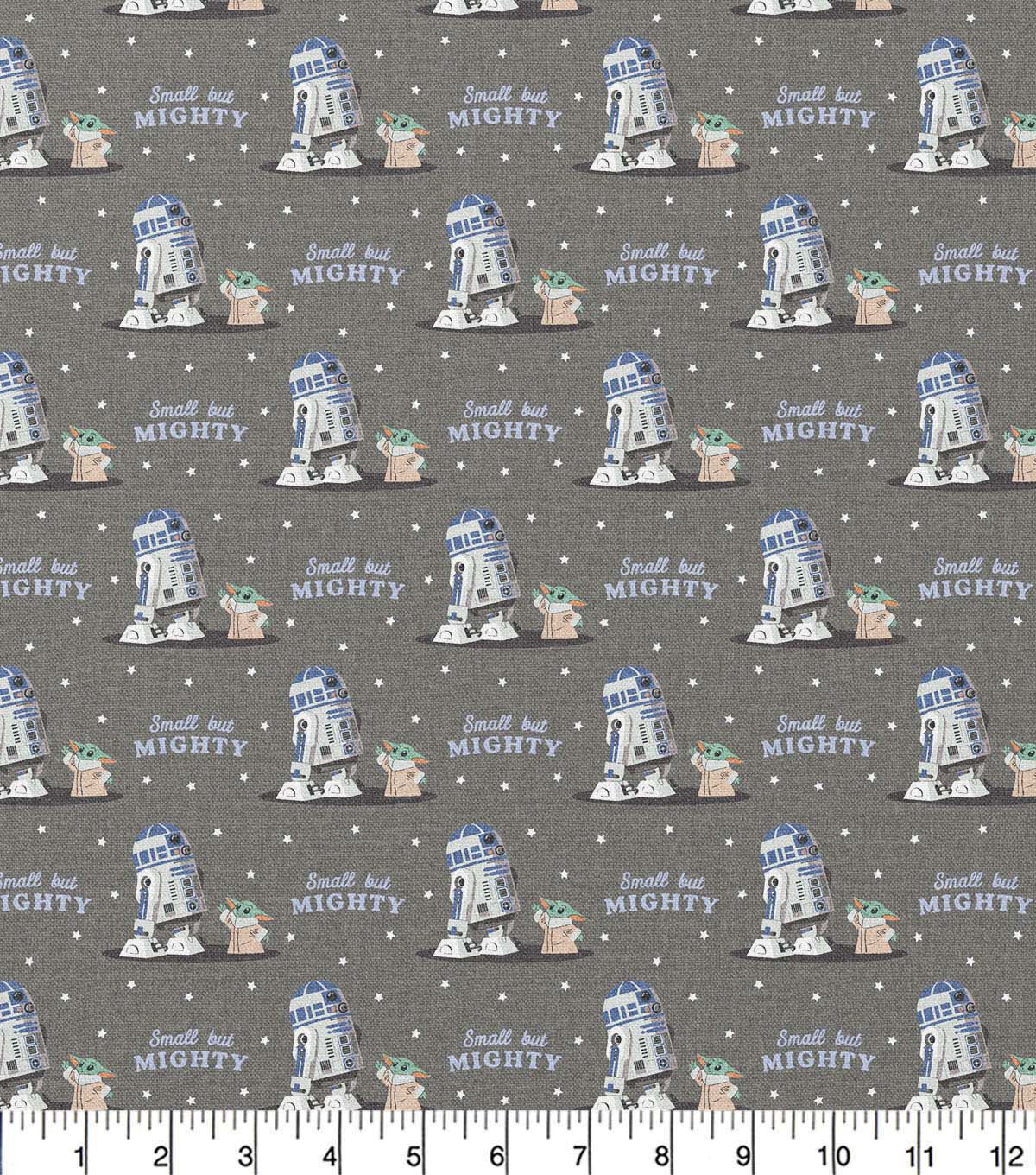 Mandalorian Mighty But Small Cotton Fabric