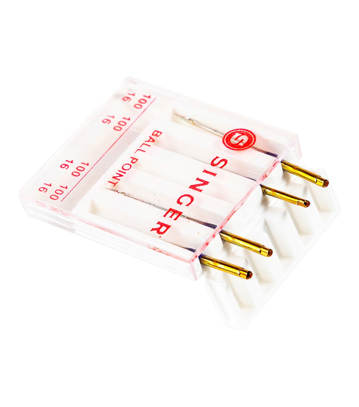 SINGER Universal Ball Point Machine Needles Size 100/16 4ct