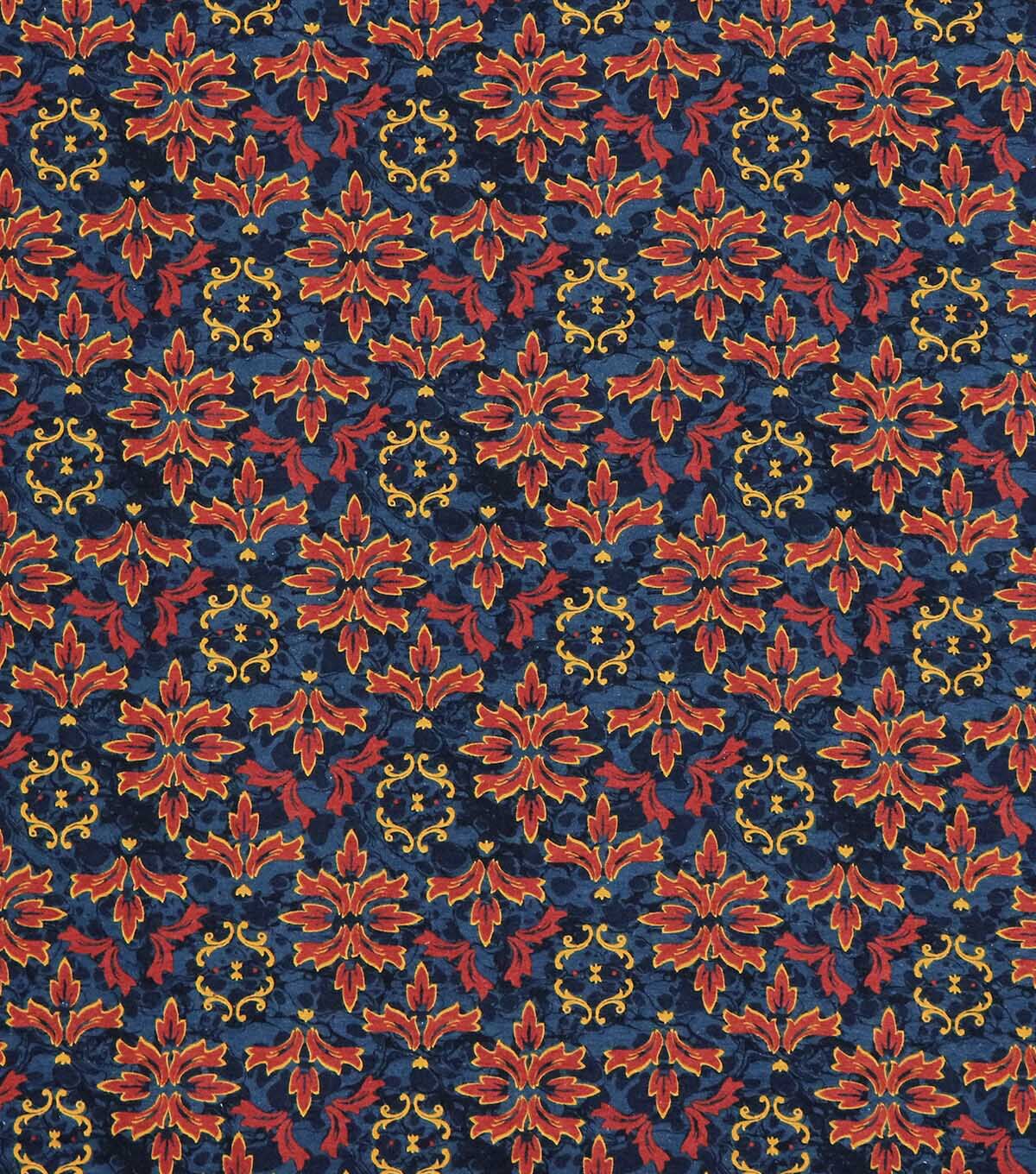 Blue Symmetrical Super Snuggle Flannel Fabric