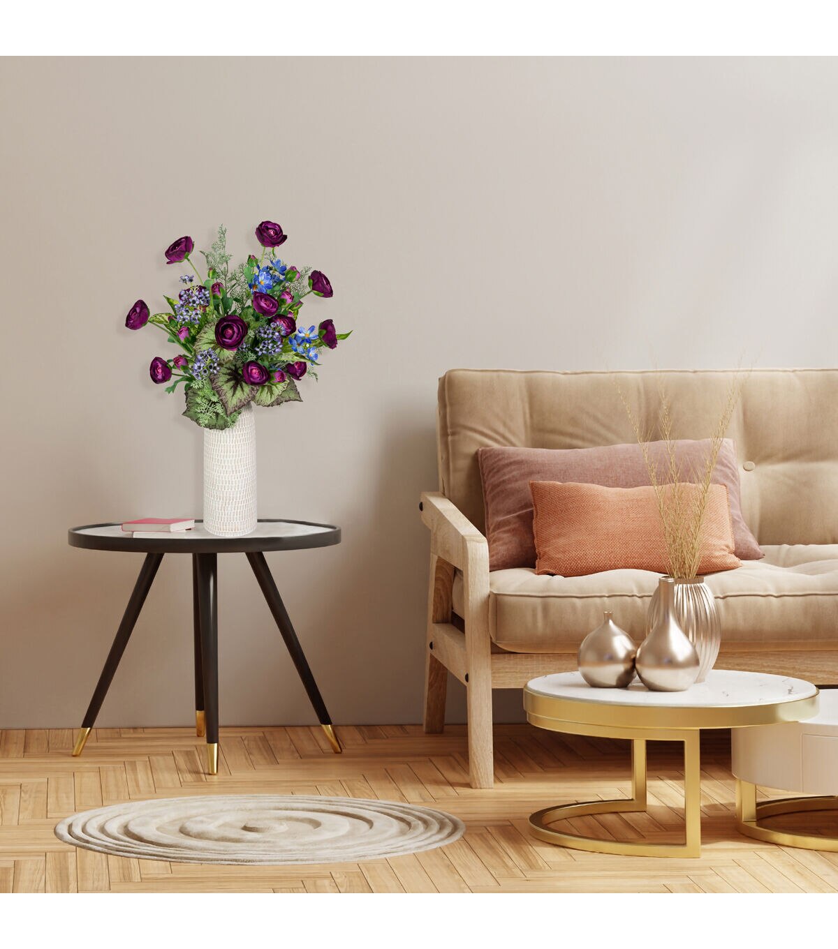 Northlight 21 Plum Ranunculus Stems 6ct