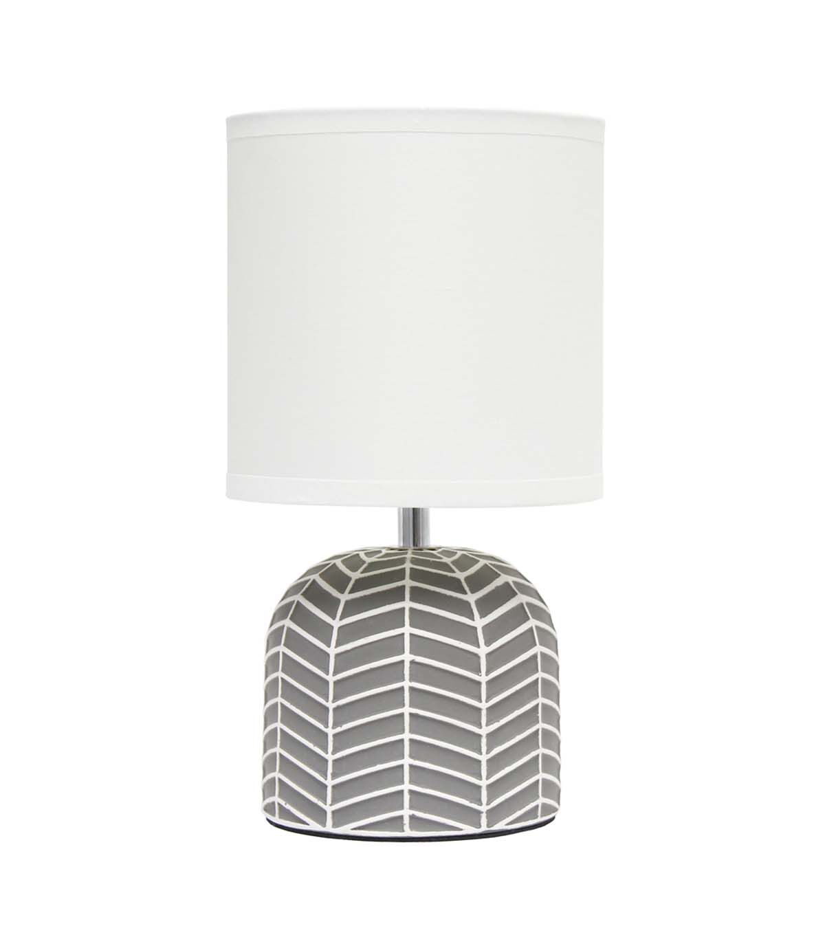 All The Rages 10 Petite Webbed Waves Base Desk Lamp With Fabric Shade