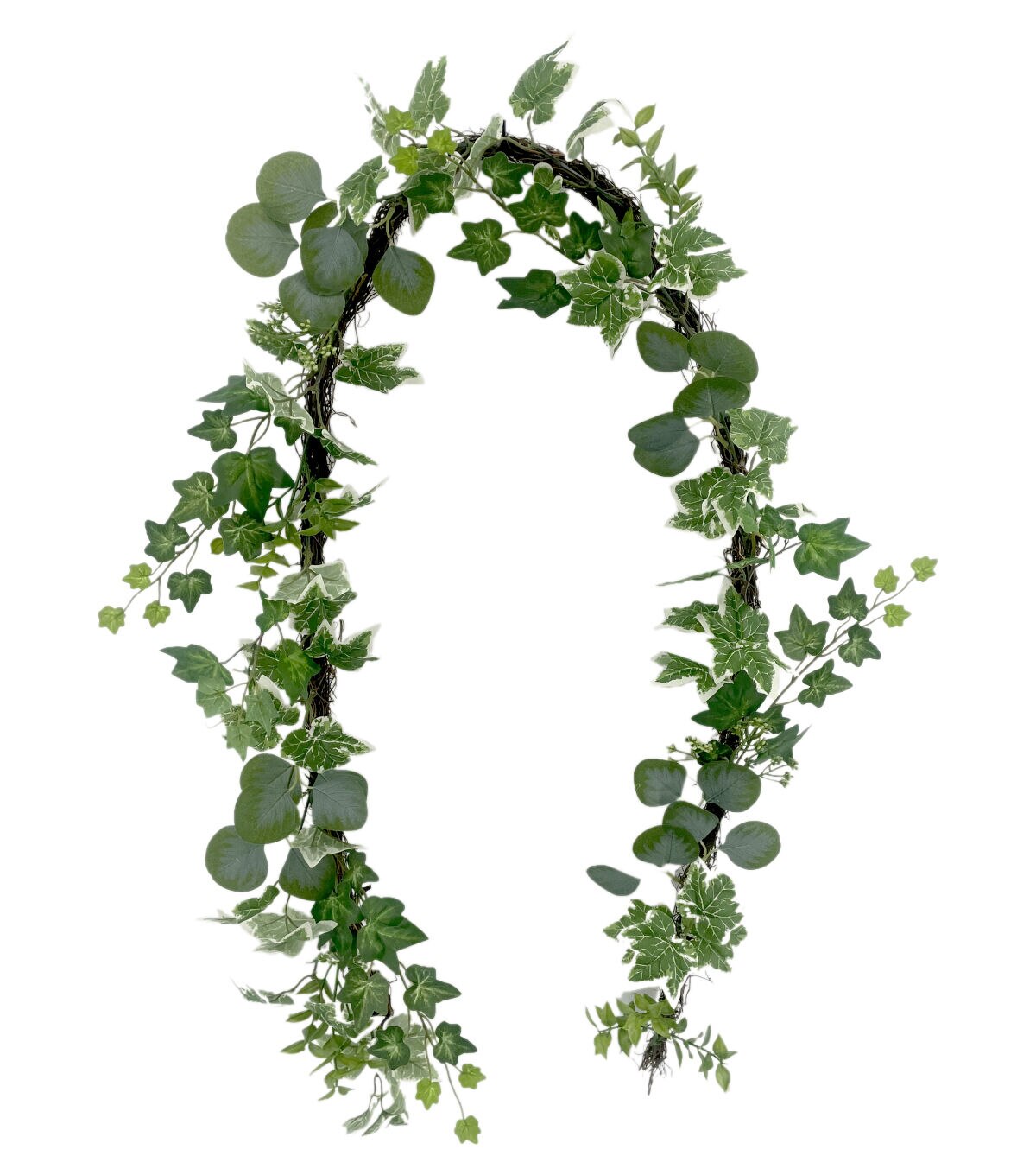 72 Green Ivy & Eucalyptus Leaf Garland by Bloom Room