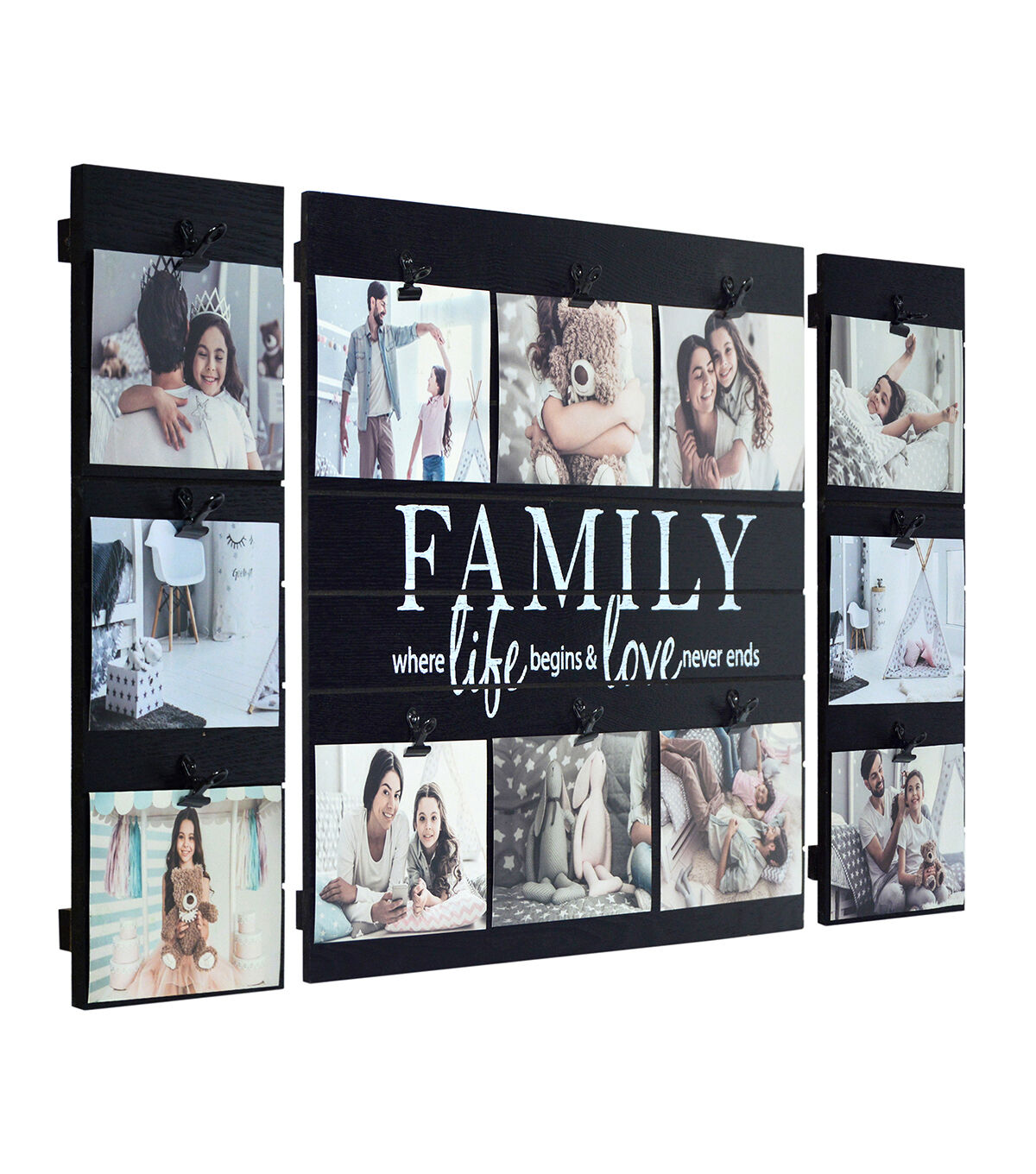 Collage Frame with Clips 4''x6'' Family