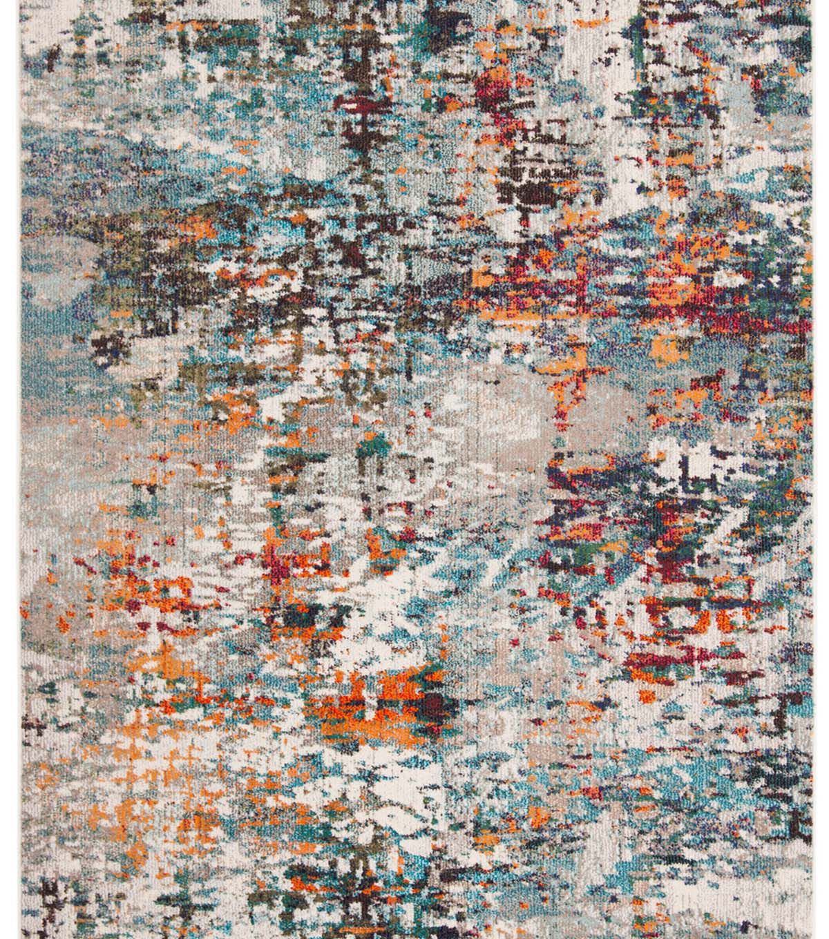 Safavieh Madison 471 Grey / Blue 4' X 6' Sm. Rectangle