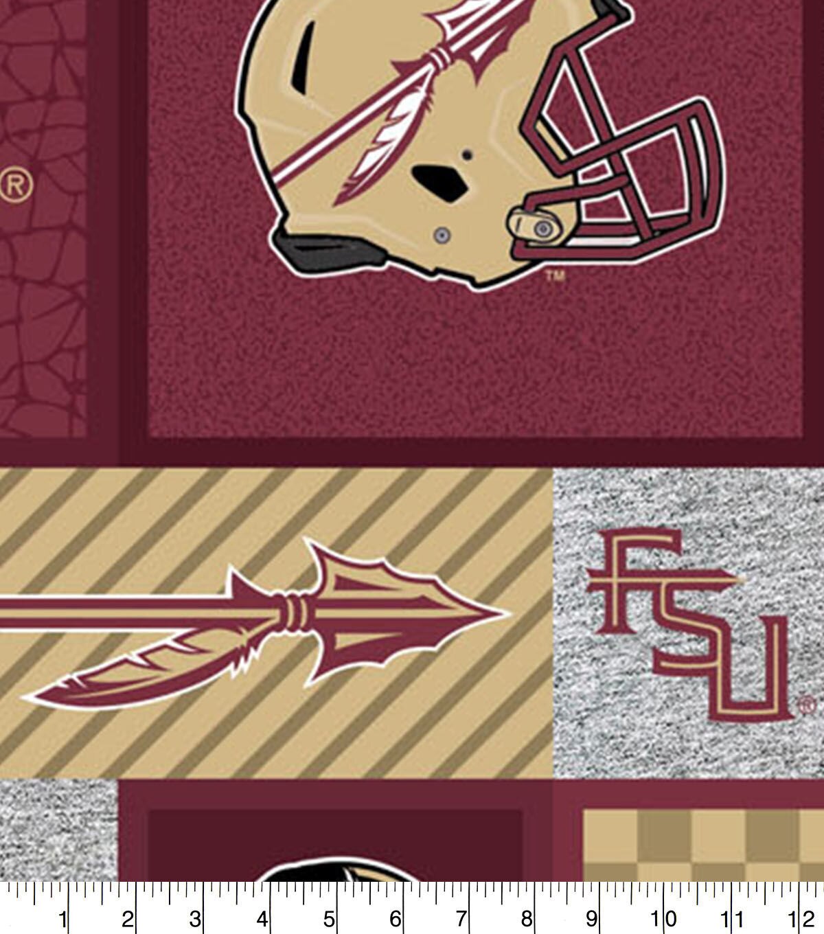 Florida State Seminoles Fleece Fabric College Patches