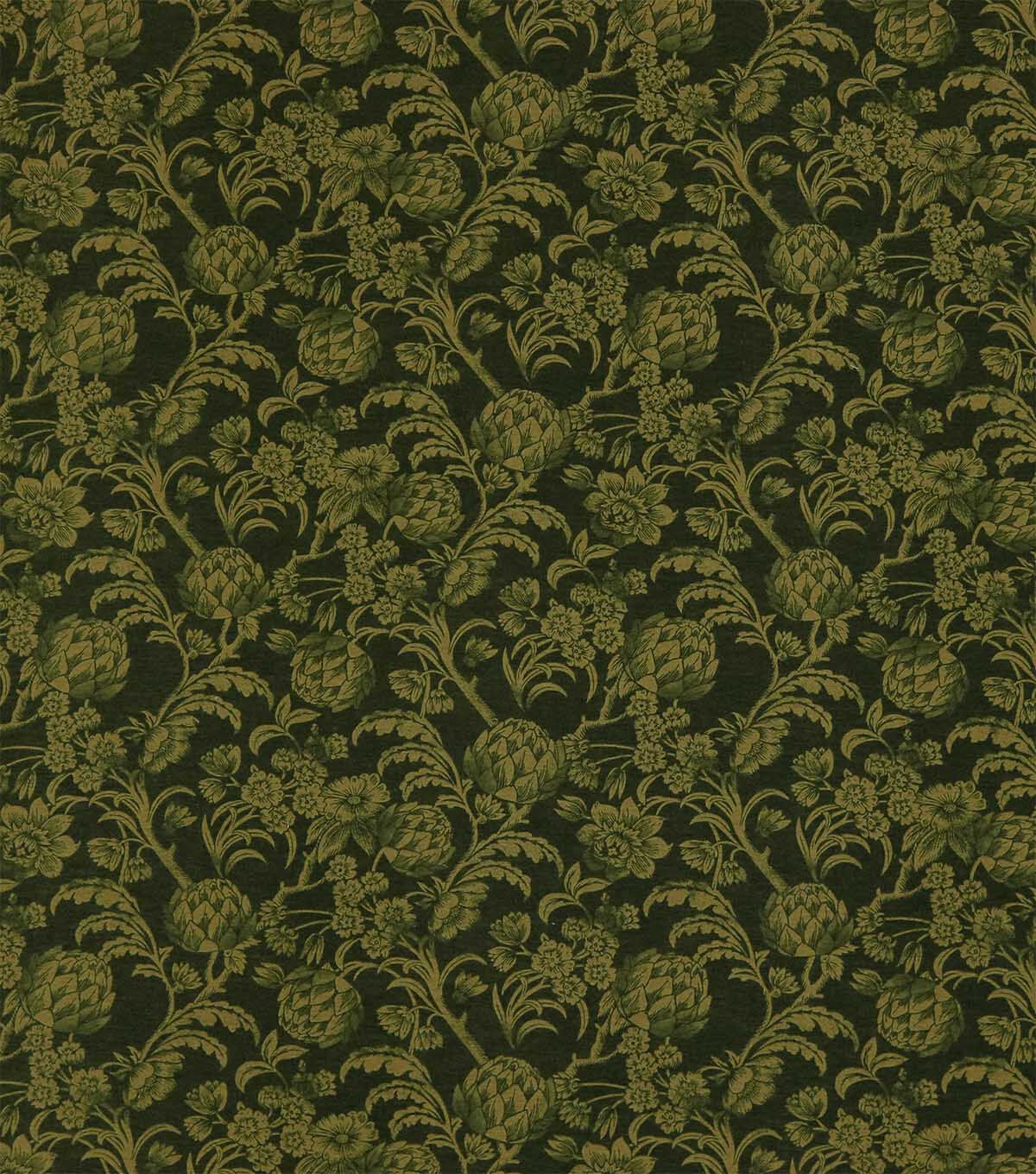 Green Floral Super Snuggle Flannel Fabric