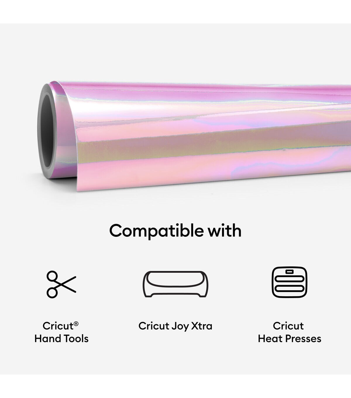 Cricut Joy Xtra 9.5 x 12 Holographic Smart Sampler Iron On 3ct