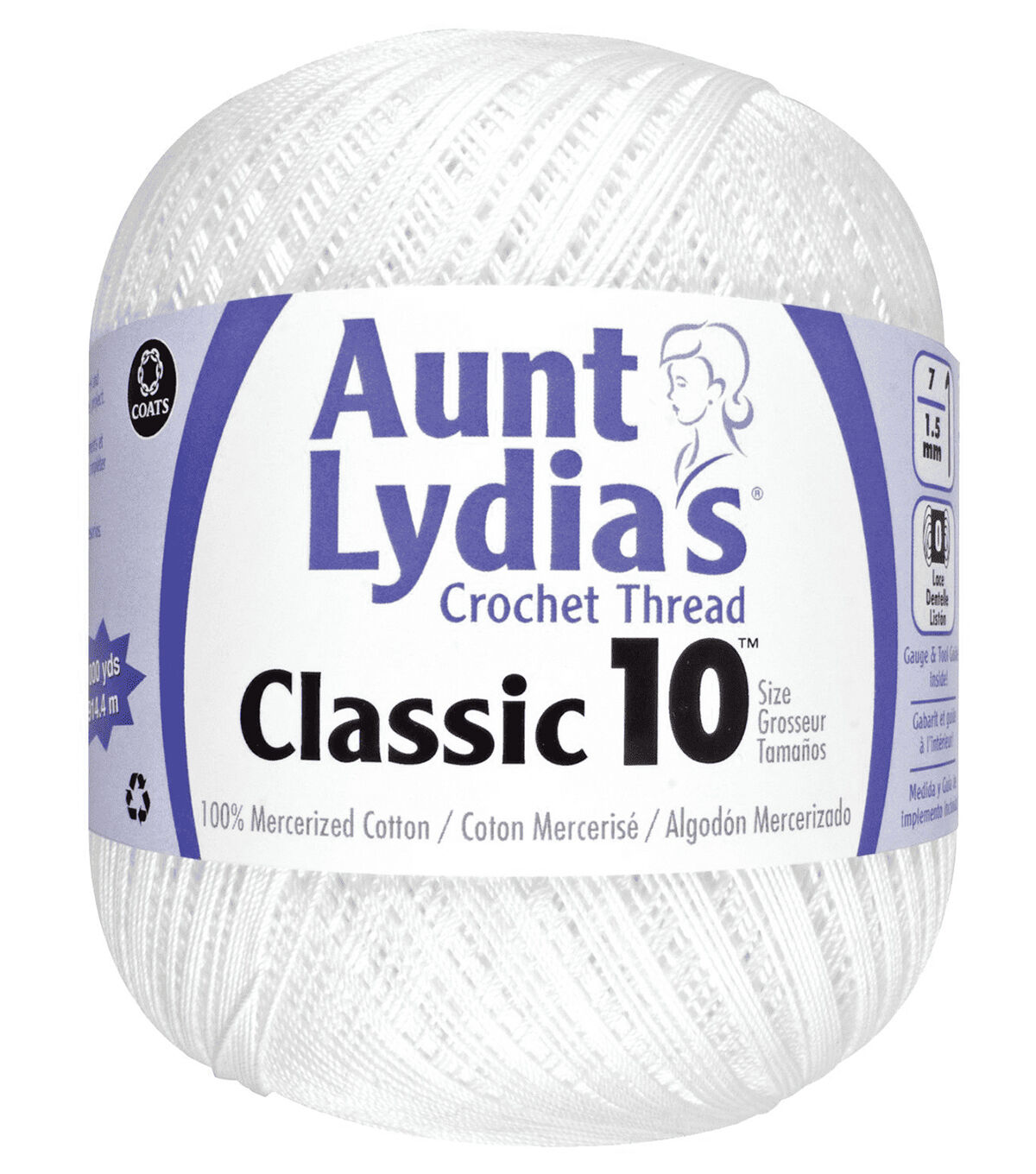 Aunt Lydia's Special Value 1000yds Cotton Crochet Thread