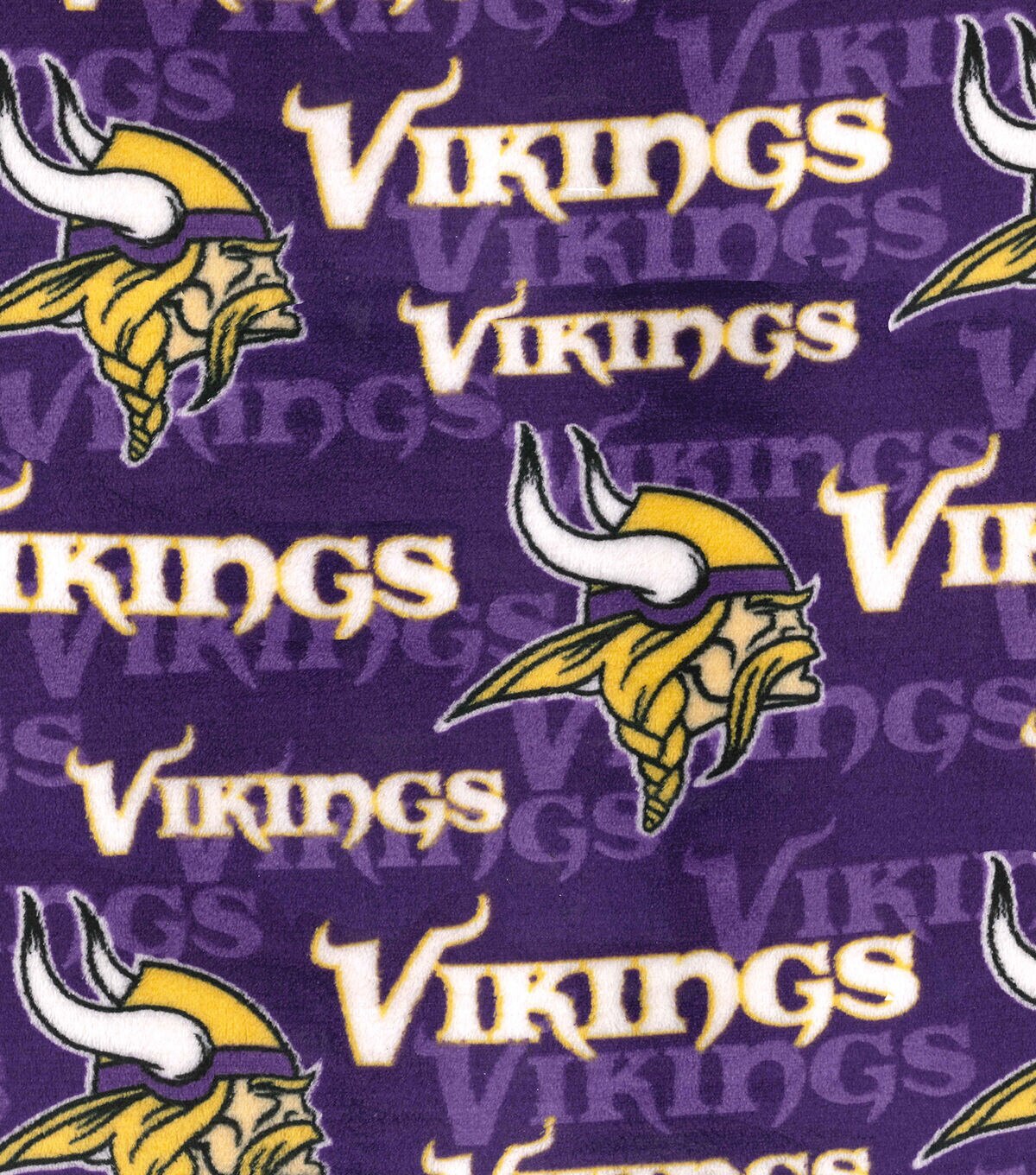 Fabric Traditions Minnesota Vikings NFL Velvet Fleece Fabric