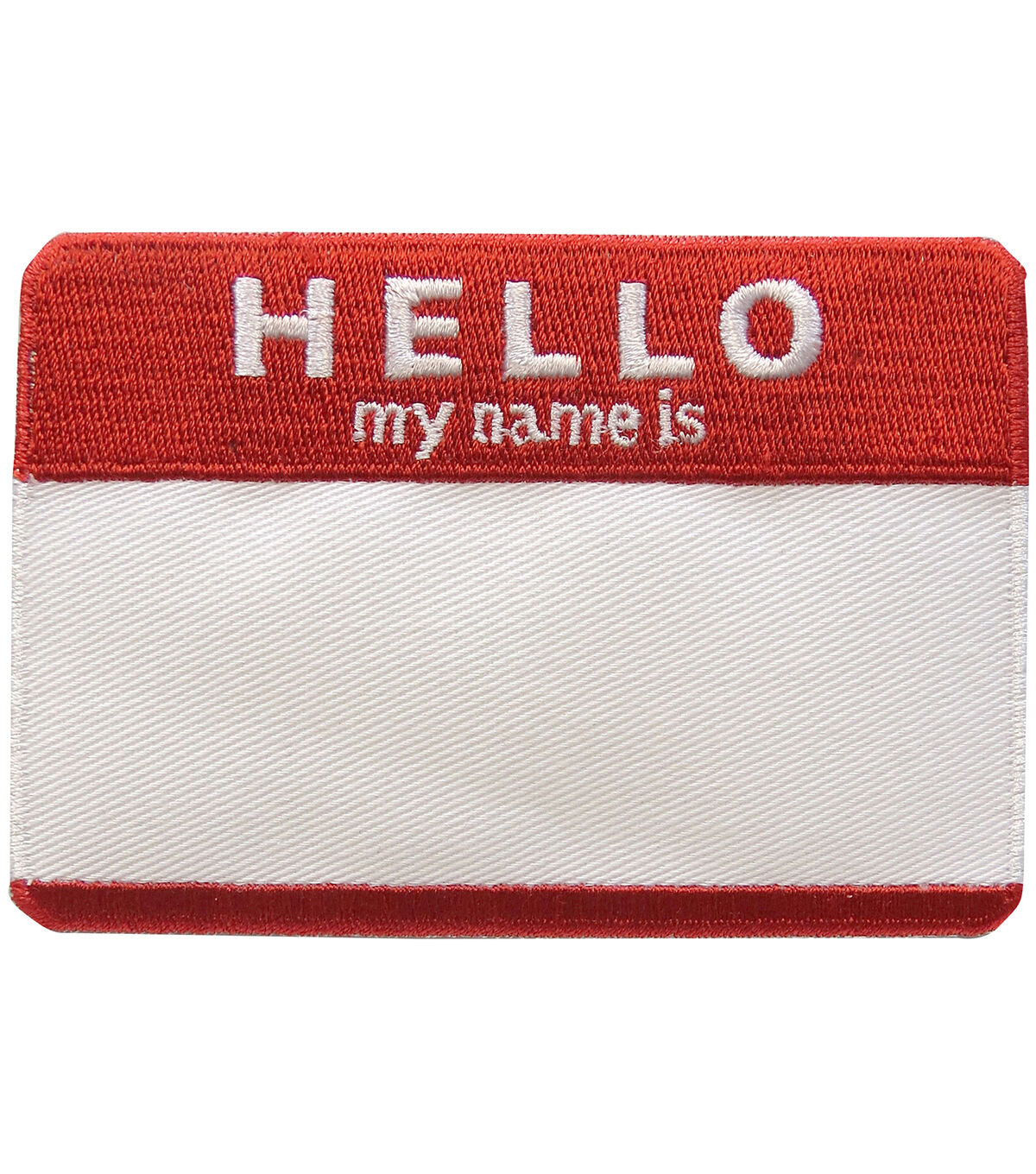 Simplicity Embroidered Hello My Name Is Iron On Patch