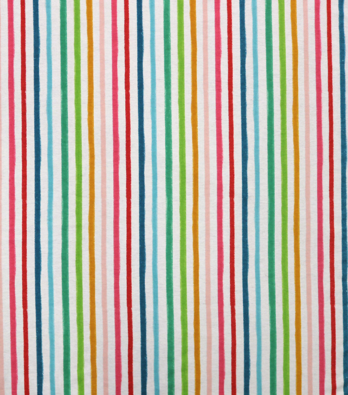 Rainbow Stripe Super Snuggle Flannel Fabric