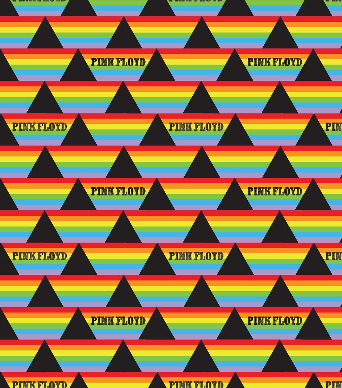 Pink Floyd Prism Stripe Cotton Fabric