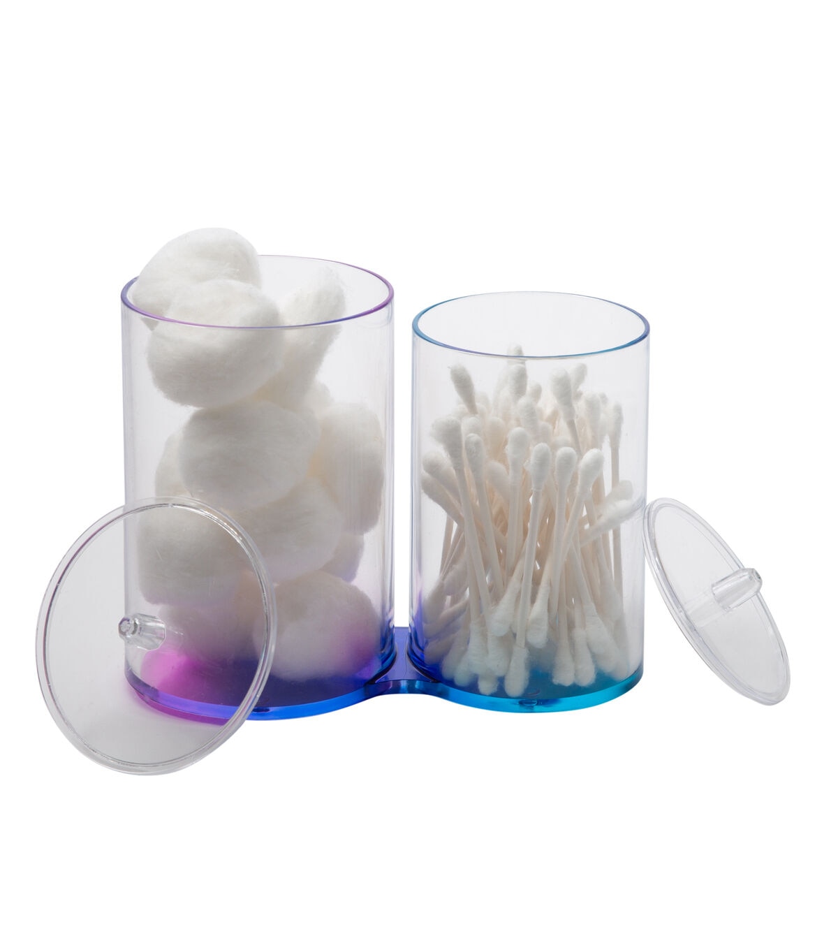 Simplify 6 Ombre 2 Compartment Q Tip & Cotton Holder