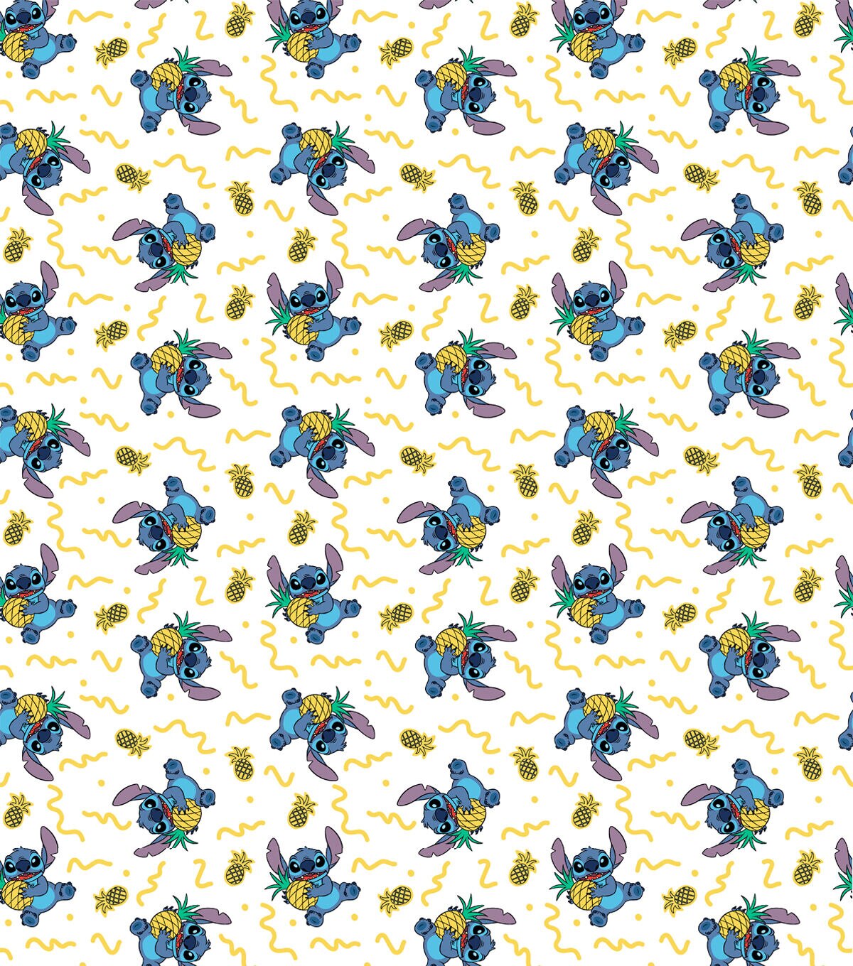 Lilo Pineapple Scribble Disney Cotton Fabric