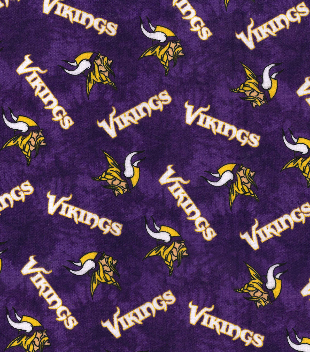 Fabric Traditions Minnesota Vikings Flannel Fabric 42 Tie Dye