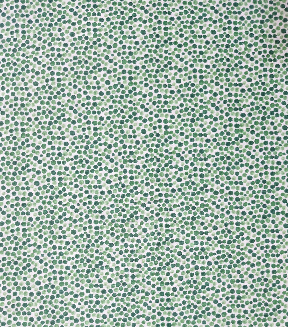 Watercolor Dots on Green Cotton Fabric by Keepsake Calico