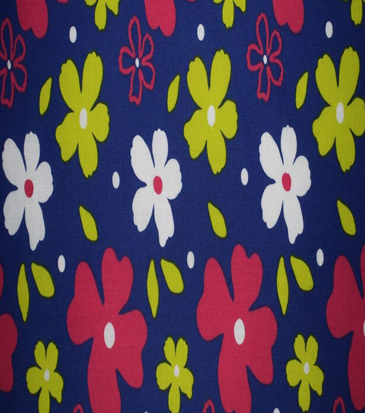 Large Floral on Blue Quilt Cotton Fabric by Quilter's Showcase