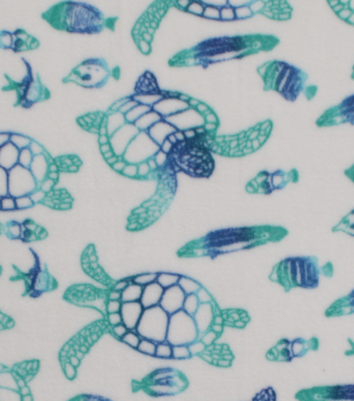 Gradient Sea Turtles Anti Pill Fleece Fabric