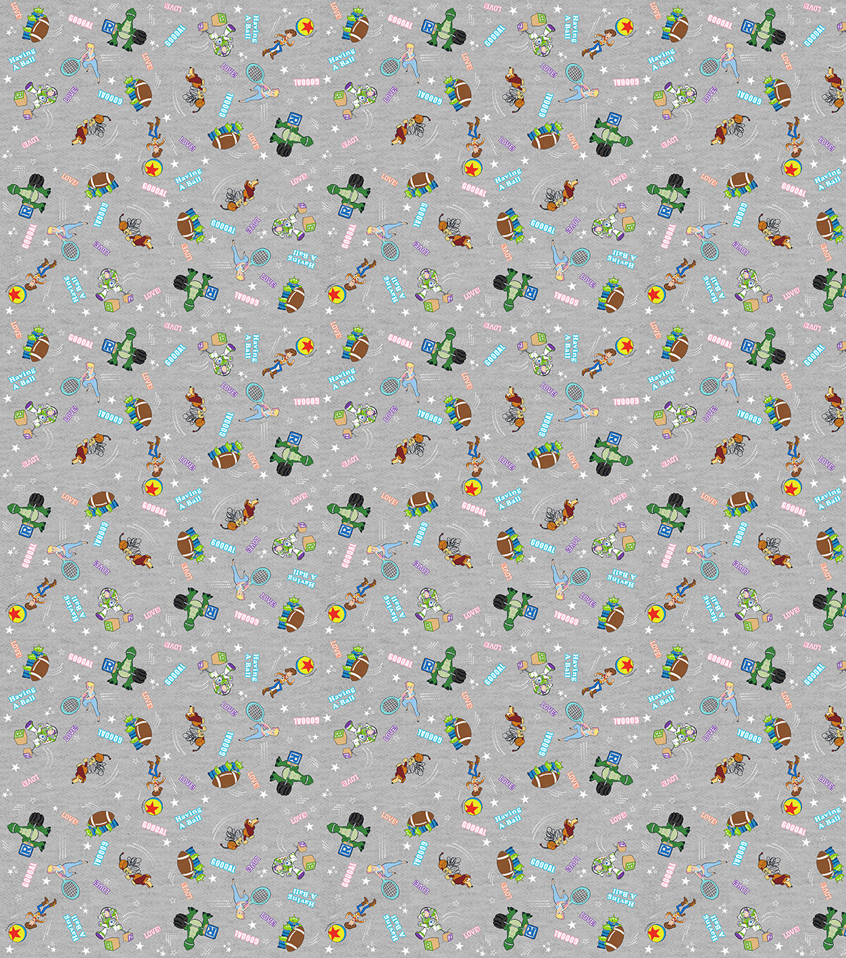 Toy Story Heather Toss Disney Cotton Fabric