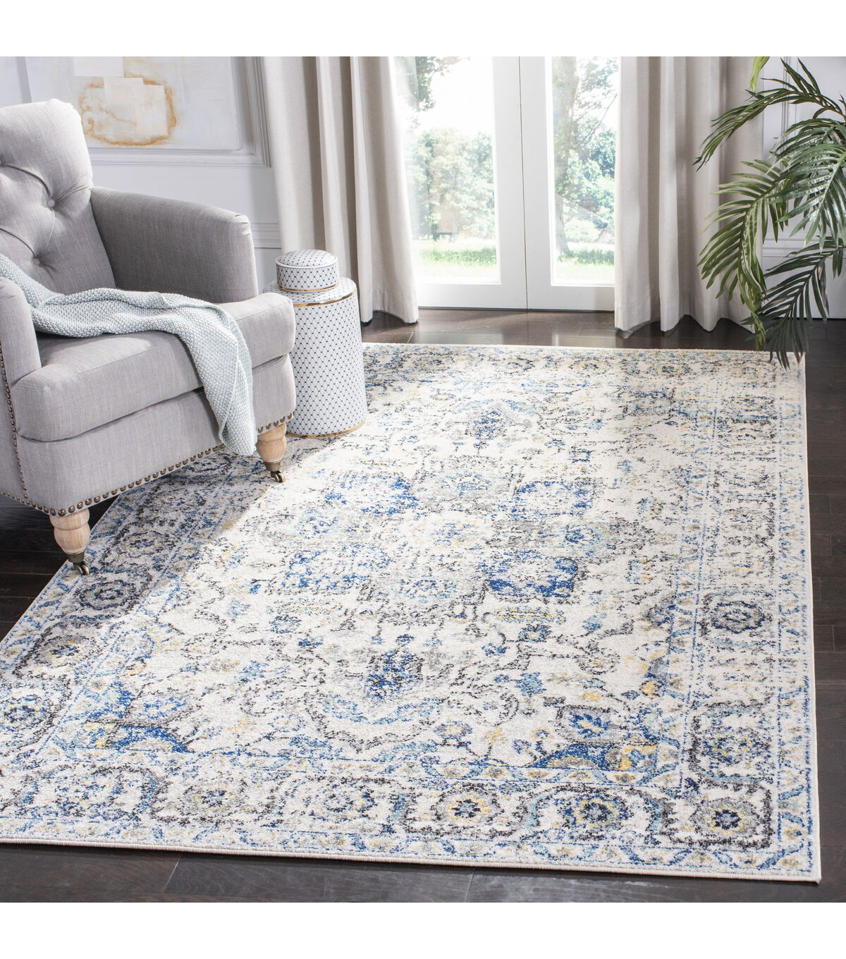 Safavieh Madison 603 Grey / Ivory 3' X 5' Sm. Rectangle