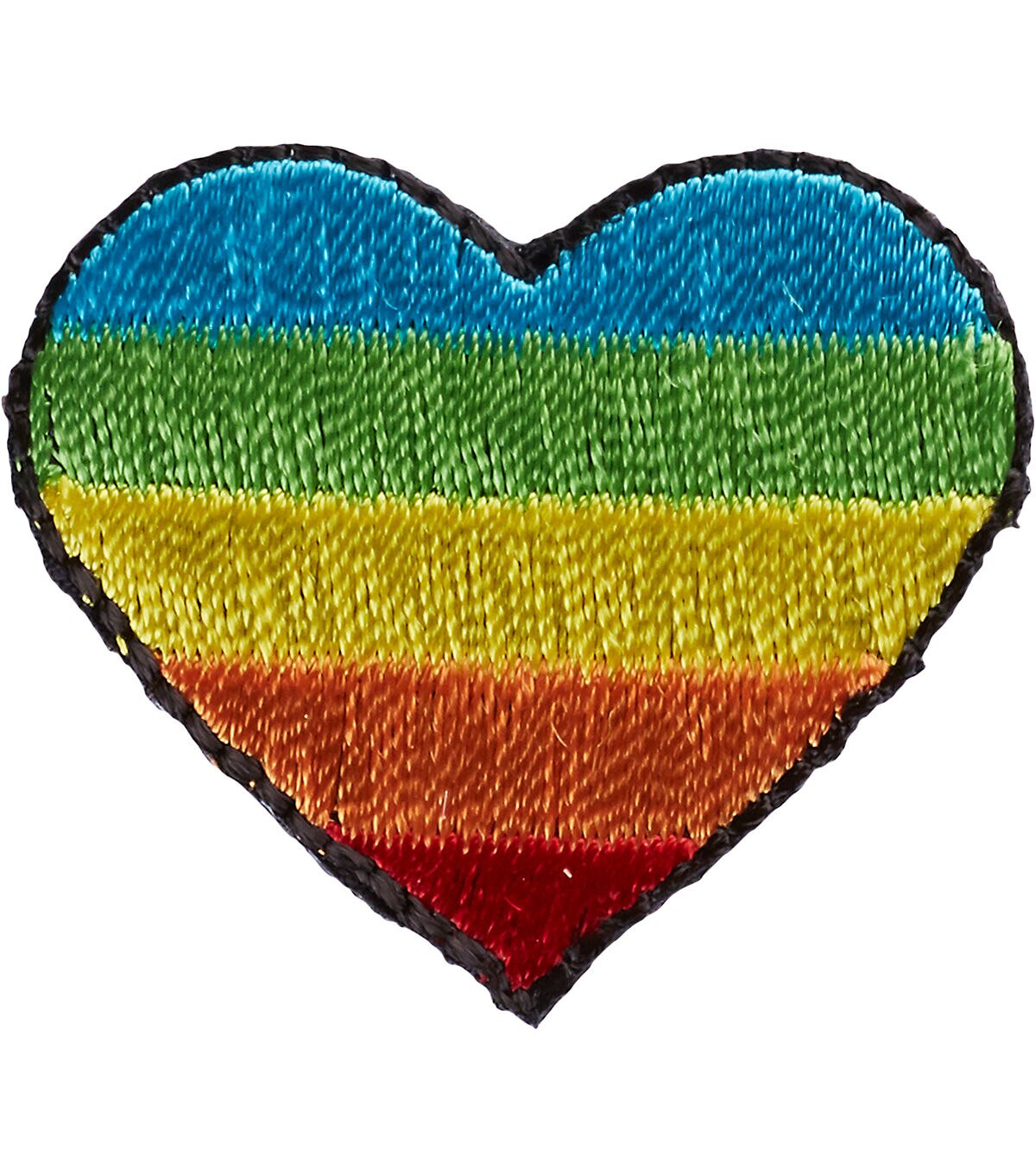 Simplicity 1.5 Rainbow Heart Iron On Patch