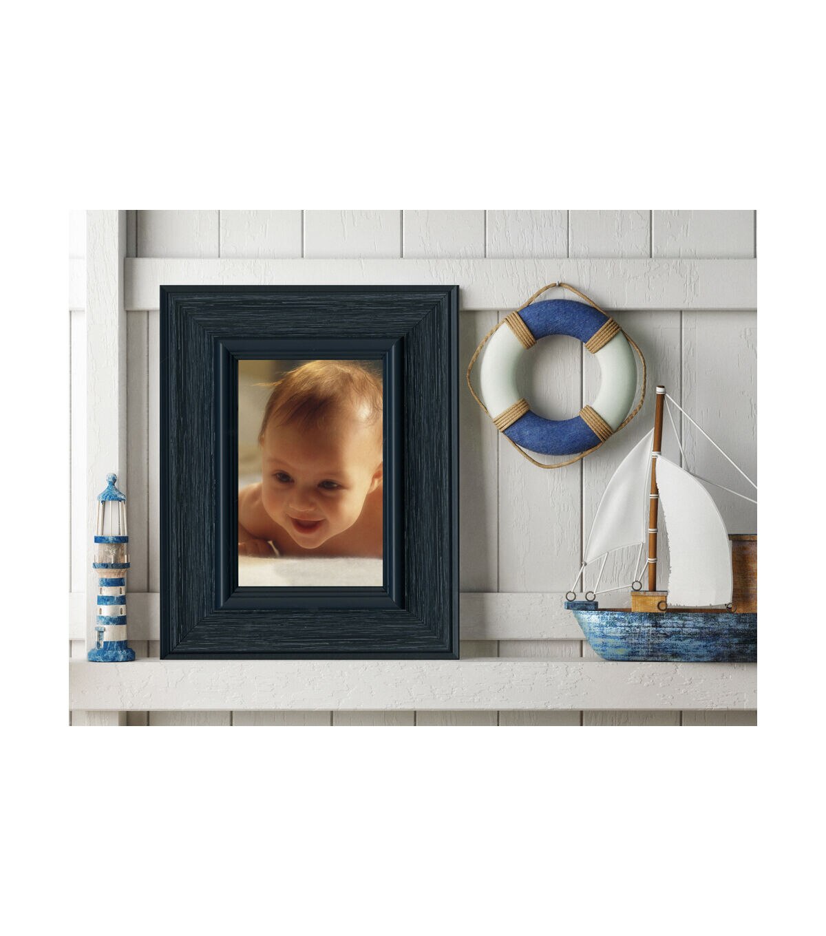 Timeless 4 x 6 Cascade Blue Tabletop Picture & Wall Frame