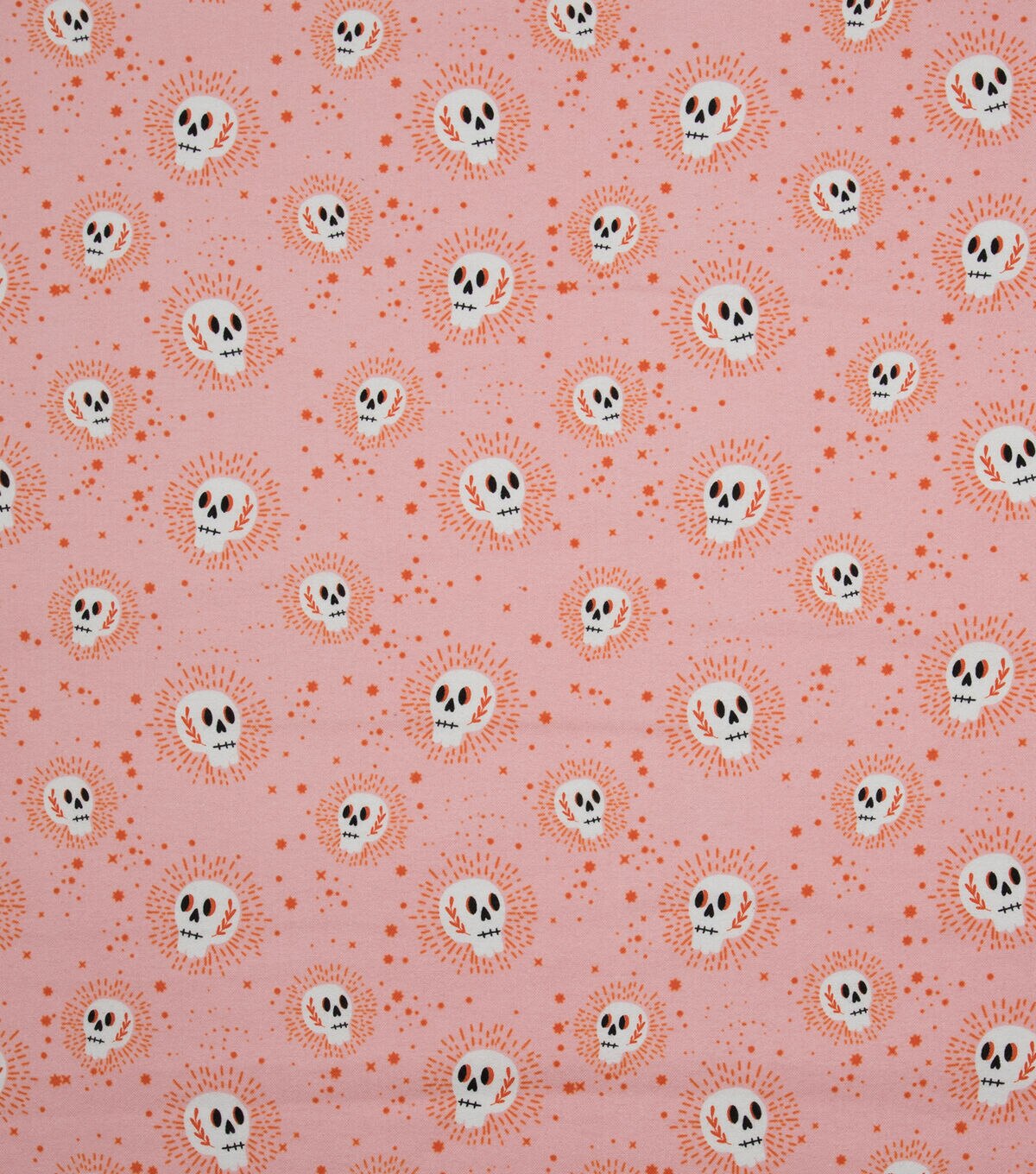 Super Snuggle Spooky Pink Skulls Flannel Fabric