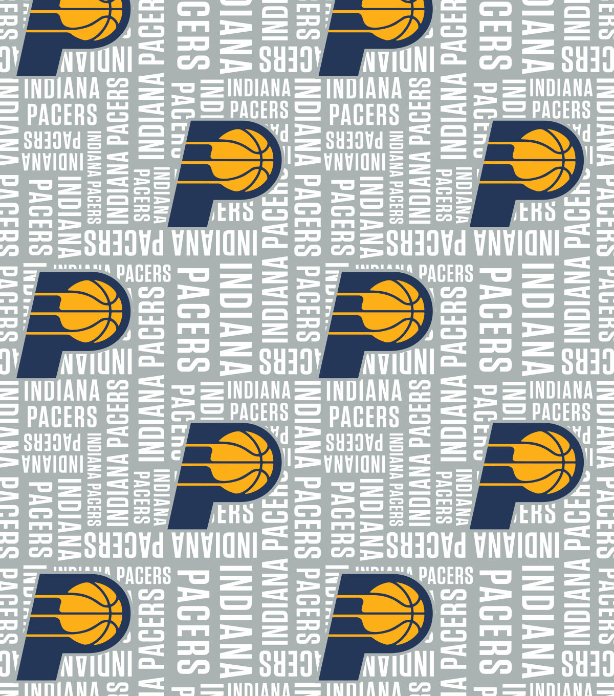 Indiana Pacers Toss Wordmark NBA Fleece Fabric