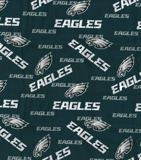 Fabric Traditions Philadelphia Eagles NFL Logo Cotton Fabric