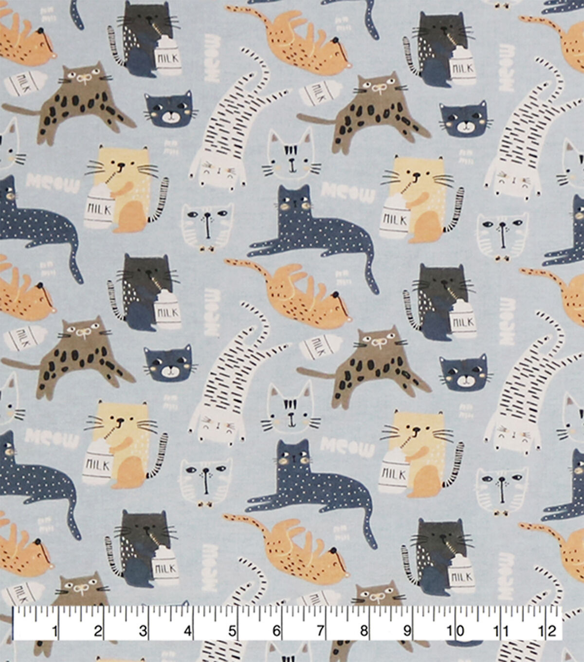 Cats Super Snuggle Flannel Fabric
