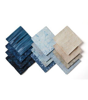 18 x 21 Moon Batik Cotton Fat Quarter Bundle 12pc