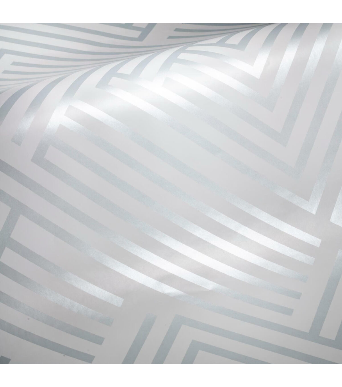 RoomMates Silver Perplexing Peelable Wallpaper