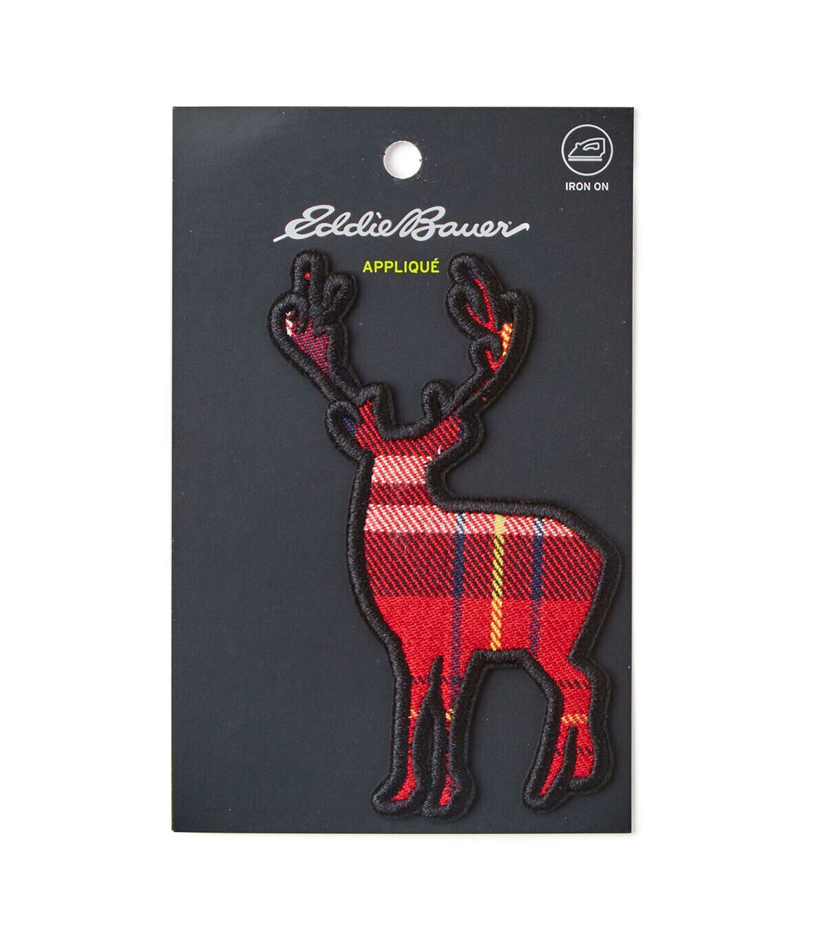 Eddie Bauer 4 Plaid Elk Iron On Patch