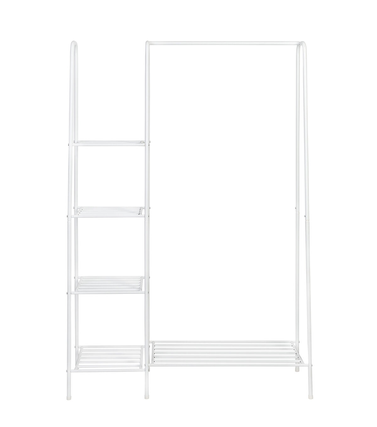 Honey Can Do 45 x 66 Matte White Metal Freestanding Open Closet