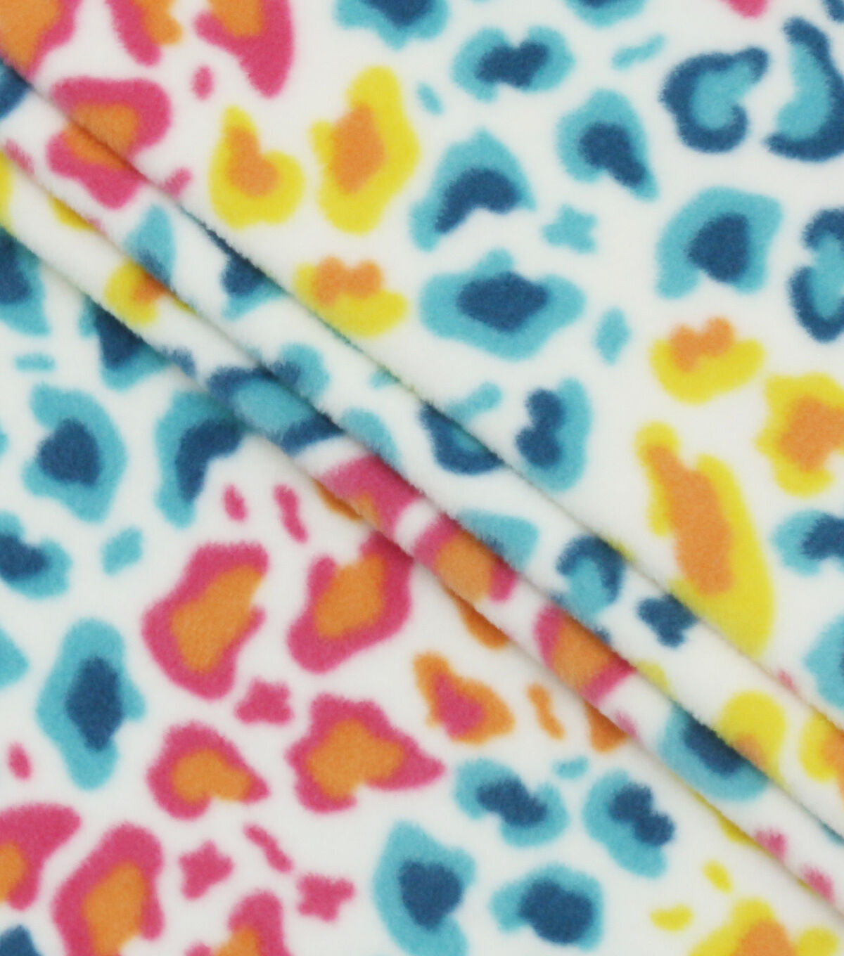 Multiple Cheetah Skin Anti Pill Fleece Fabric